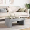vidaXL Coffee Table with Infinity LED Grey Sonoma 70x50x30 cm