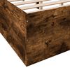 vidaXL Bed Frame without Mattress Smoked Oak 160x200 cm