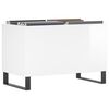 vidaXL Record Cabinet High Gloss White 74.5x38x48 cm Engineered Wood