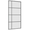 vidaXL Sliding Door with Hardware Set Black 102.5x205 cm ESG Glass