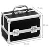 Clauss Cosmetics Case 23x15x15 cm Black