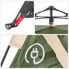 vidaXL Camping Tent 4-Person Green Quick Release