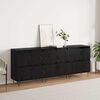 vidaXL Sideboards 3 pcs Black oak 180 x 35 x 70 cm Engineered wood