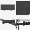 vidaXL Retractable Awning Anthracite 350 x 200 cm Fabric