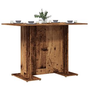 vidaXL Dining Table Old Wood 110x60x75 cm Engineered Wood