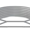 vidaXL Garden Raised Bed Galvanised Steel 396x100x36 cm Grey