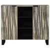 vidaXL Sideboard White 90 x 33 x 75 cm Solid mango wood
