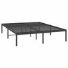 vidaXL Metal Bed Frame without Mattress Black 140x200cm