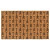 vidaXL Door Mat Natural 45x75 cm Tufted Coir