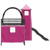 vidaXL Kids'Loft Bed Frame Black and Pink 99.5 x 200 cm Metal