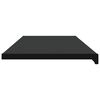 vidaXL Window Sill Black with Wood Grain 120 x 45 x 4.5 cm PVC
