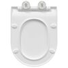 vidaXL Toilet Seat Adjustable White 48.5 x 36 x 5 cm Polypropylene