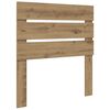 vidaXL Bed Frame Artisian Oak 90 x 190 cm Solid Pine Wood