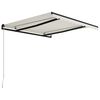 vidaXL Manual Retractable Awning 300x250 cm Cream