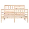 vidaXL Bed Frame without Mattress Solid Wood 160x200 cm