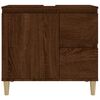 vidaXL Bathroom Cabinet Brown Oak 65x33x60 cm Engineered Wood