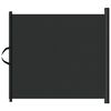 vidaXL Retractable Pet Gate Black 117.5x125 cm
