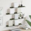 vidaXL Floating Shelf 4 pcs Olive Green 60 x 9 x 2.5 cm Steel