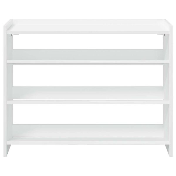 vidaXL Shoe Rack White 80x25x62 cm Engineered Wood