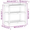 vidaXL Potting Table with Shelves 82.5x45x86.5 cm Impregnated Wood Pine
