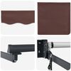 vidaXL Automatic Retractable Awning Brown 300x250 cm
