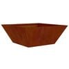 vidaXL Garden Planter 5 pcs Rusty 40 x 40 x 15 cm Weathering Steel