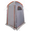 vidaXL Shower Tent Grey and Orange Waterproof