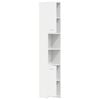 vidaXL Bathroom Cabinet High Gloss White 30x30x183.5 cm Engineered Wood