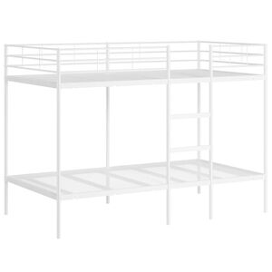 vidaXL Bunk Bed without Mattress White 107x203 cm Steel