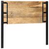 vidaXL Headboard 120 cm Solid Wood Mango and Iron
