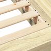 vidaXL Bed Frame without Mattress Sonoma Oak 100x200 cm