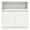 vidaXL LED Sideboard White 71 x 34.5 x 75 cm Engineered Wood