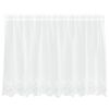 vidaXL Lace Curtain with Curtains White 200 x 120 cm Polyester