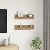 vidaXL Wall Shelf 2 pcs Artisan Oak 80 x 11.5 x 18 cm Engineered Wood