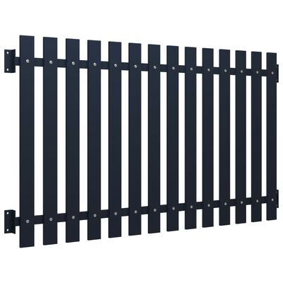 vidaXL Fence Panel Anthracite 170.5x100 cm Powder-coated Steel