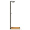 vidaXL Garden Shower Grey 60 x 80 x 214 cm Poly rattan