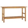 vidaXL Bathroom Vanity Cabinet Solid Wood Teak 132x45x75 cm