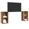 vidaXL TV Cabinet Set 2 pcs Old Wood 72 x 35 x 36.5 cm Engineered Wood