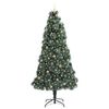 vidaXL Artificial Pre-lit Christmas Tree with Ball Set Green 240 cm