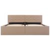 vidaXL Bed Frame without Mattress with Hydraulic Storage Cappuccino 160x200cm