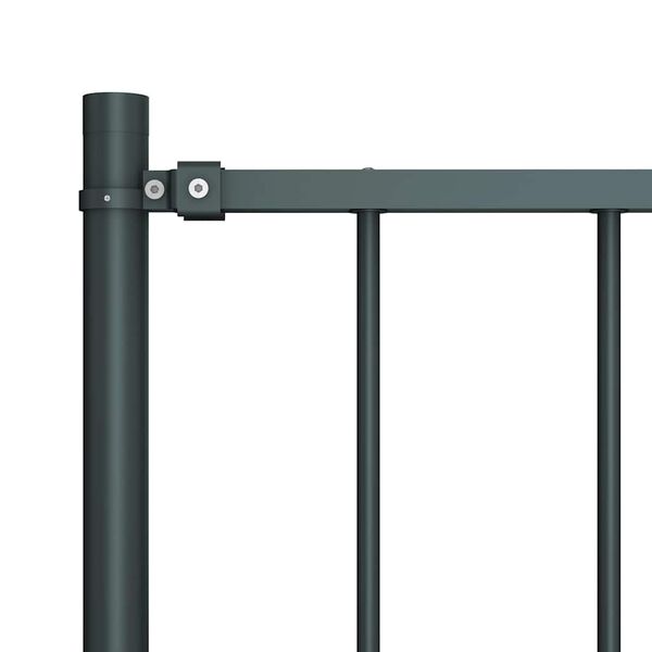 vidaXL Fence Panel Woerden with Posts Steel 1.7x0.75 m Anthracite