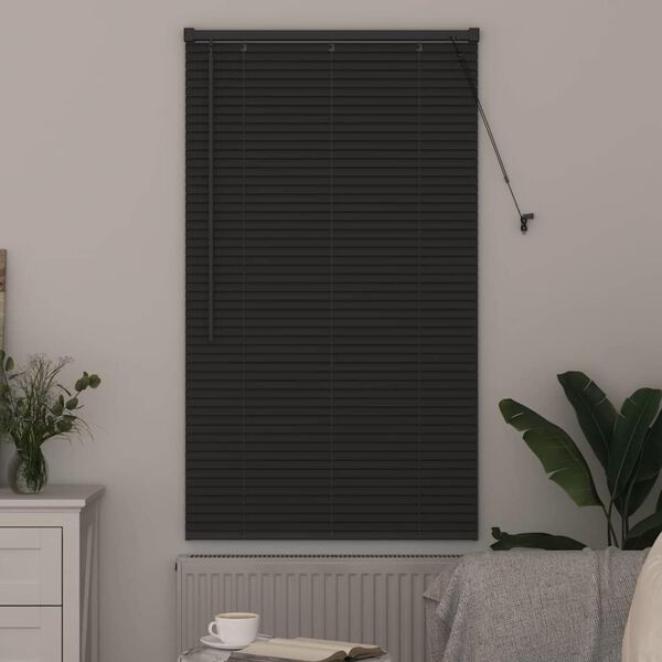 vidaXL Venetian Blinds Manual Dark Grey 130 x 70 cm Aluminium