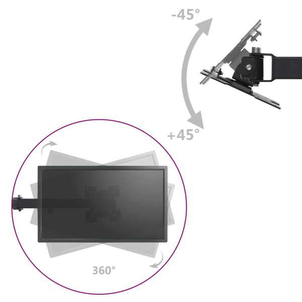 vidaXL Triple Monitor Desk Mount Stand 13-23