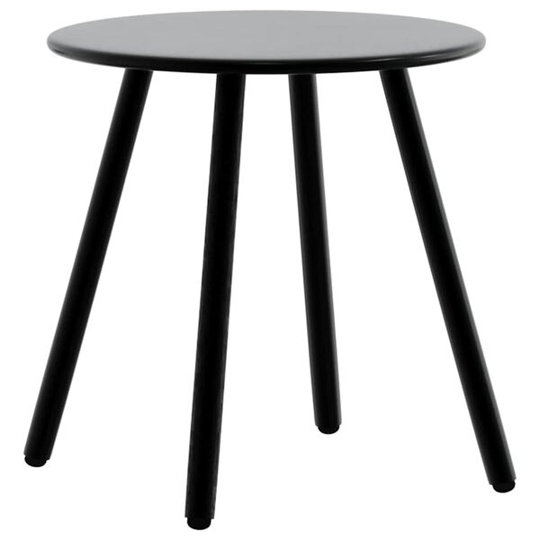 vidaXL Garden Chair Set 3 pcs Black Poly Rattan