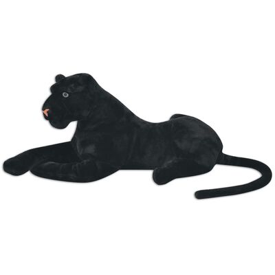 vidaXL Panther Toy Plush Black XXL