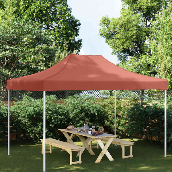 vidaXL Party Tent Roof 4x3 m Terracotta 270 g/m&sup2;
