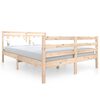 vidaXL Bed Frame without Mattress Double Solid Wood