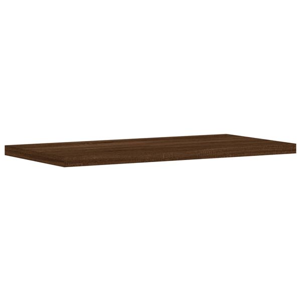vidaXL Wall Shelves 4 pcs Brown Oak 40x20x1.5 cm Engineered Wood