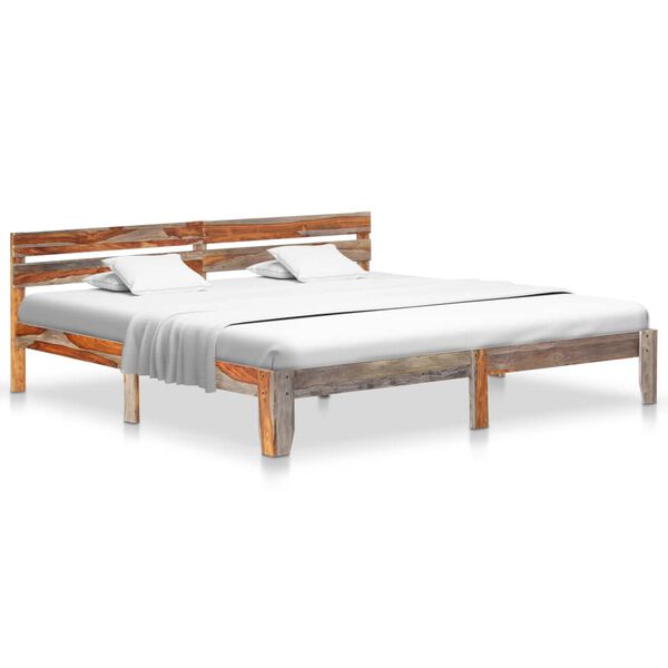 vidaXL Bed Frame without Mattress Solid Wood 200x200cm