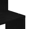 vidaXL Wall Corner Shelf Black 32x32x127,5 cm Engineered Wood
